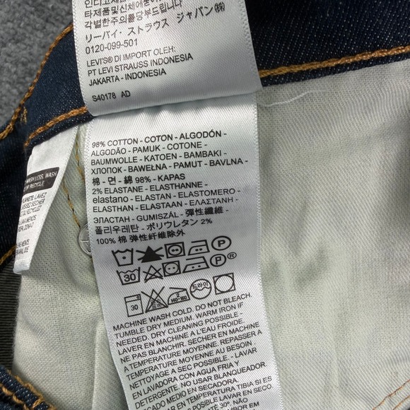 Levis Jeans Men 44x32 (Fit 44x30) Blue 541 Athletic Taper Stretch Big Tall Denim - Picture 8 of 16